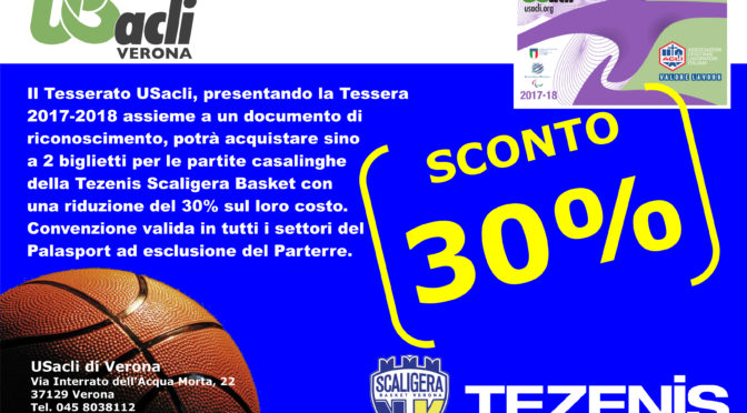 Convenzione con Tezenis Scaligera Basket